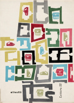 Giovanni Pintori, manifesto per la Lettera 22, 1953