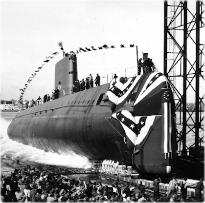 gennaio, varo del USS Nautilus nei cantieri di Groton, nel Connecticut